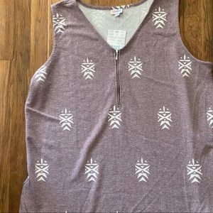 NWT LulaRoe Rachael Tank. Heather Mauve. Aztec